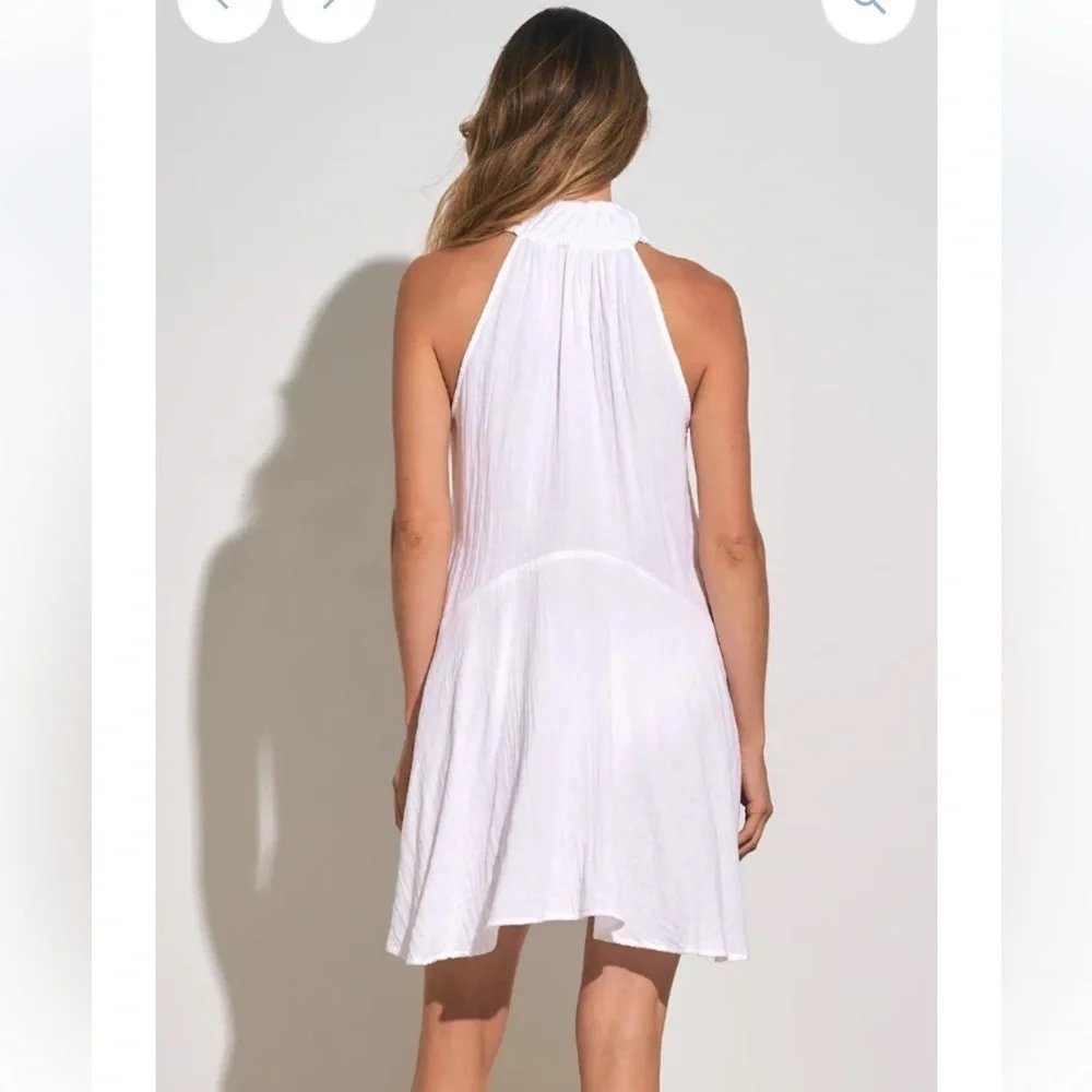 Elan White Halter Swim Cover-Up caja 1